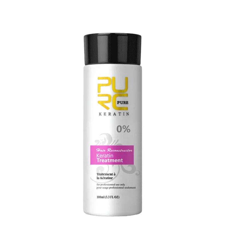 PURC Keratin Treatment Shampoo Conditioner Hair Straightening Products Smoothing Repairing Hair Mask Curly Hair Straighten Care Peaceful Pleasures Health and Wellness 0 Percent