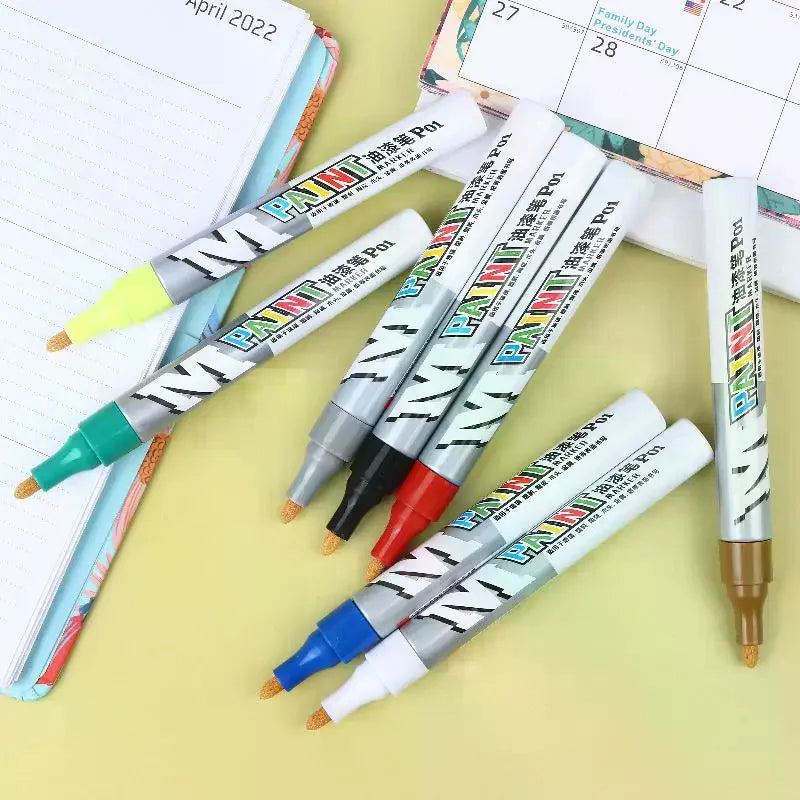 Waterproof Paint Marker Pen – Multi-Surface Touch-Up & Tyre