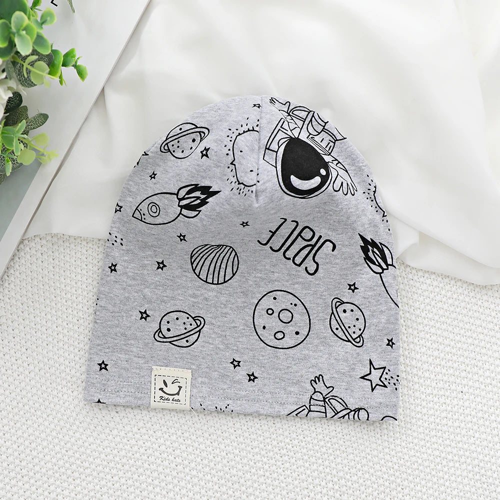 Kids Beanie Hat | Soft Cotton Spring Autumn Boys Girls Ages 1–8
