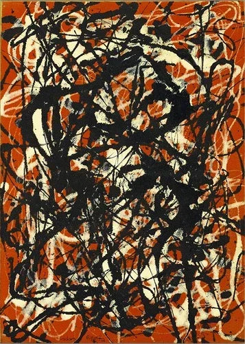 Jackson Pollock Abstract Canvas Wall Art Print | Home Decor Canvas Wall Art Peaceful Pleasures Health and Wellness 10 20x30cm Unframed