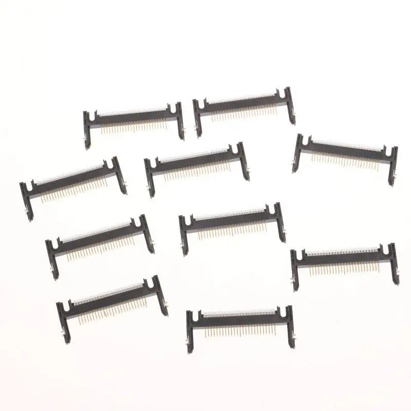 New 5Pcs 50Pin Arm Length 19.0 Patch Card Slot Connector On CF Card Holder Board Black/coffee Peaceful Pleasures Health and Wellness