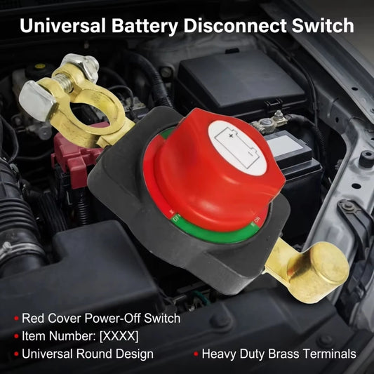 Universal Car Battery Disconnect Switch Manual Circuit Breaker Anti-Power Off Leakage Protector Universal Auto Parts Peaceful Pleasures Health and Wellness