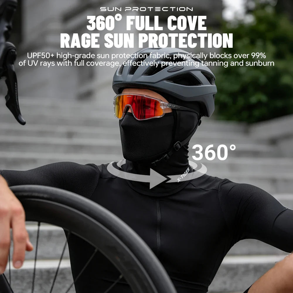 X-TIGER UPF50+ Balaclava Face Mask – Cycling, Hiking & UV