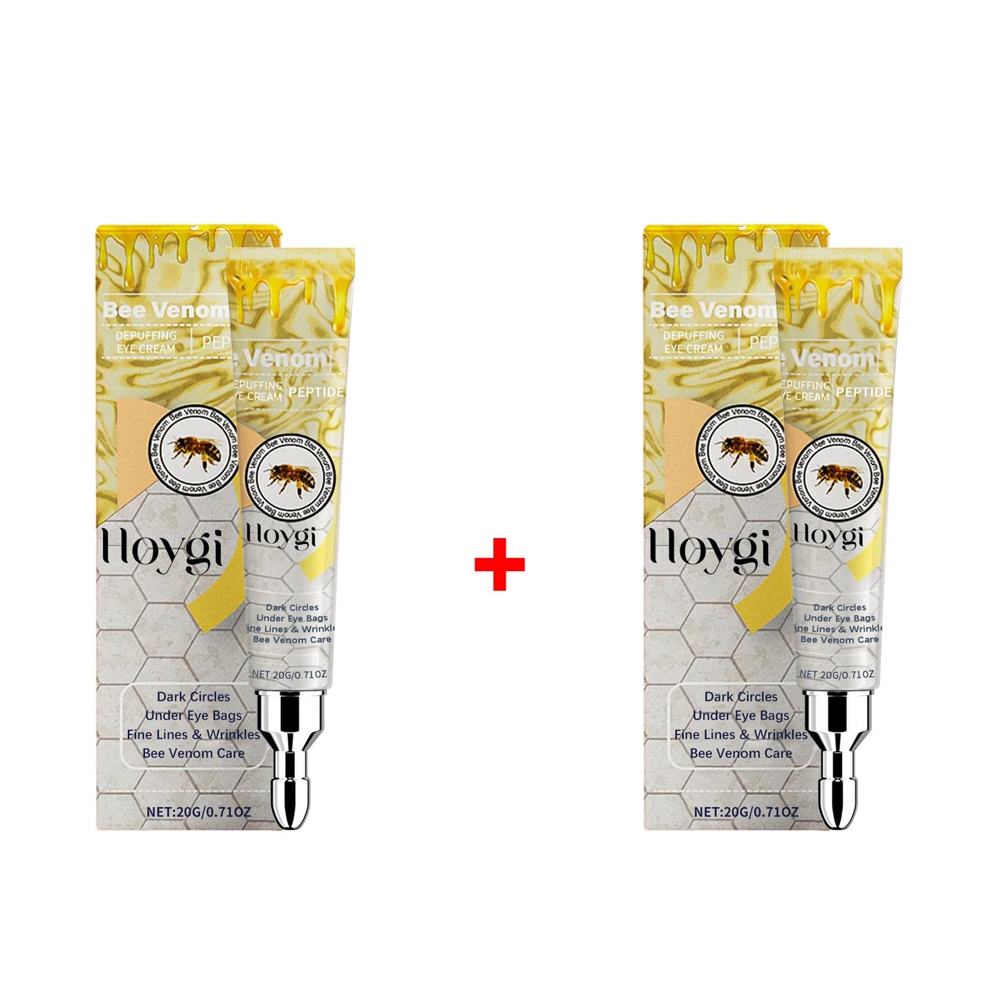 Bee Venom Eye Serum for Eliminate Eye Swelling Remove Eyes Bags Anti Dark Circles Puffiness Brighten Lifting Eye Cream Stick 20g Peaceful Pleasures Health and Wellness 2 X 20g boxed