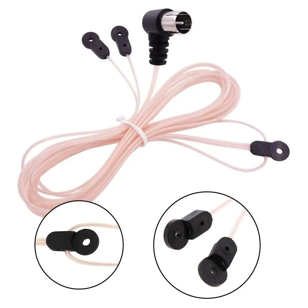 2M Indoor FM Radio Antenna – 75 Ohm Dipole with PAL to F Female Adapter Peaceful Pleasures Health and Wellness