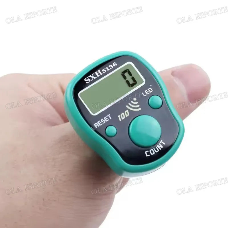 LCD Digital Finger Tally Counter Clicker with LED Backlight