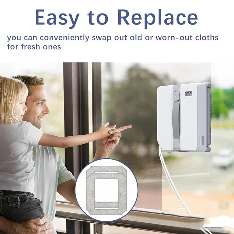 ECOVACS Winbot Mini W-CC02-0012 Washable Mop Pads 8-Pack