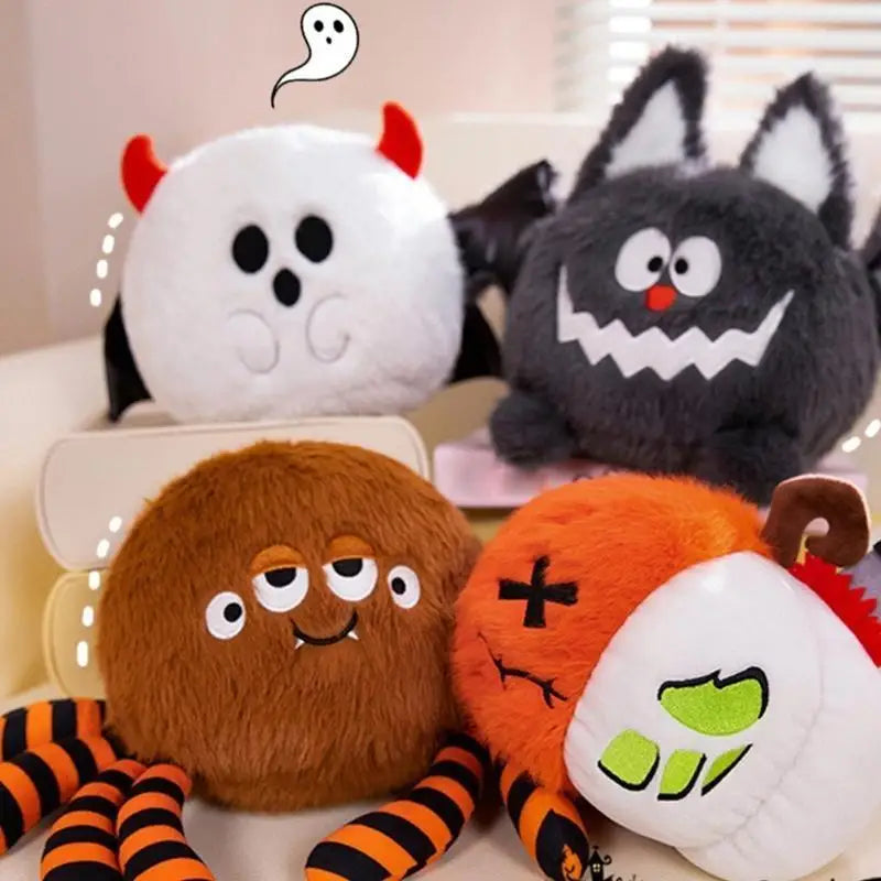 Halloween Plush Toys – Spider, Pumpkin & Bat Stuffed Animals