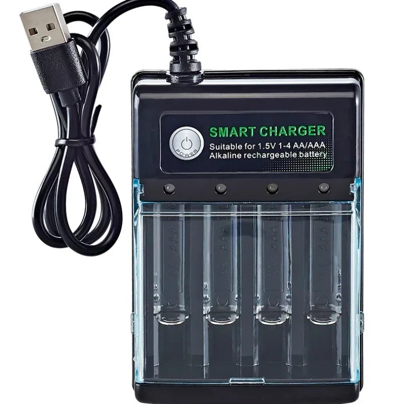 Yuform 1.5V AA & AAA Rechargeable Batteries + USB Charger