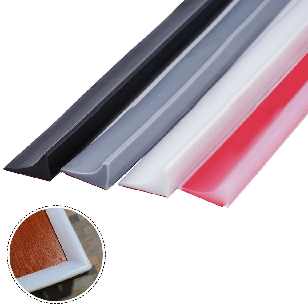 Bathroom Retention Water Barrier Strip Dry&wet Separation Silicone