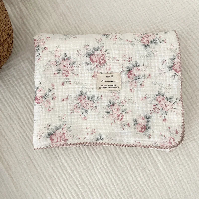Baby Muslin Swaddle Blanket | 2-Layer Cotton & Bamboo Gauze Baby Swaddle Blanket Peaceful Pleasures Health and Wellness