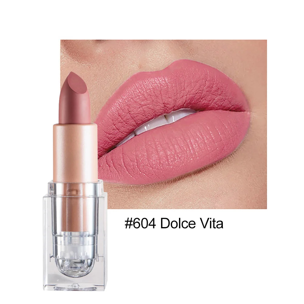 HANDAIYAN Matte Nude Lipstick | Velvet Waterproof Long Lasting