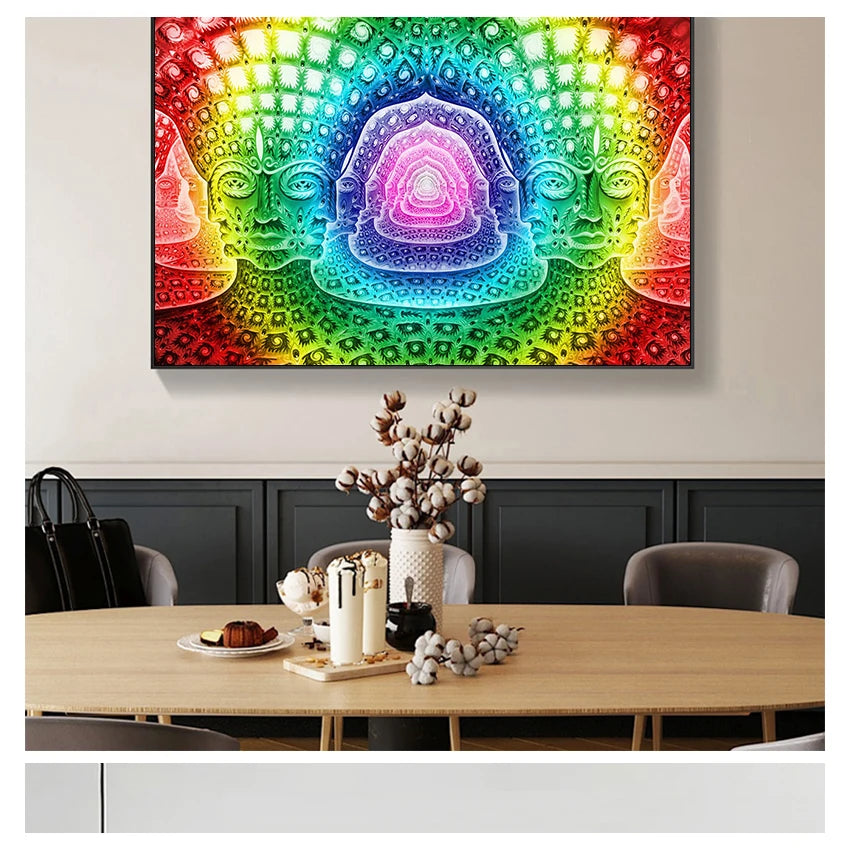 Life Modular Pictures Modern Home Decoration Wall Art Canvas Prints Painting Bedroom Poster Alex Grey Psychedelic Trippy Tree Peaceful Pleasures Health and Wellness