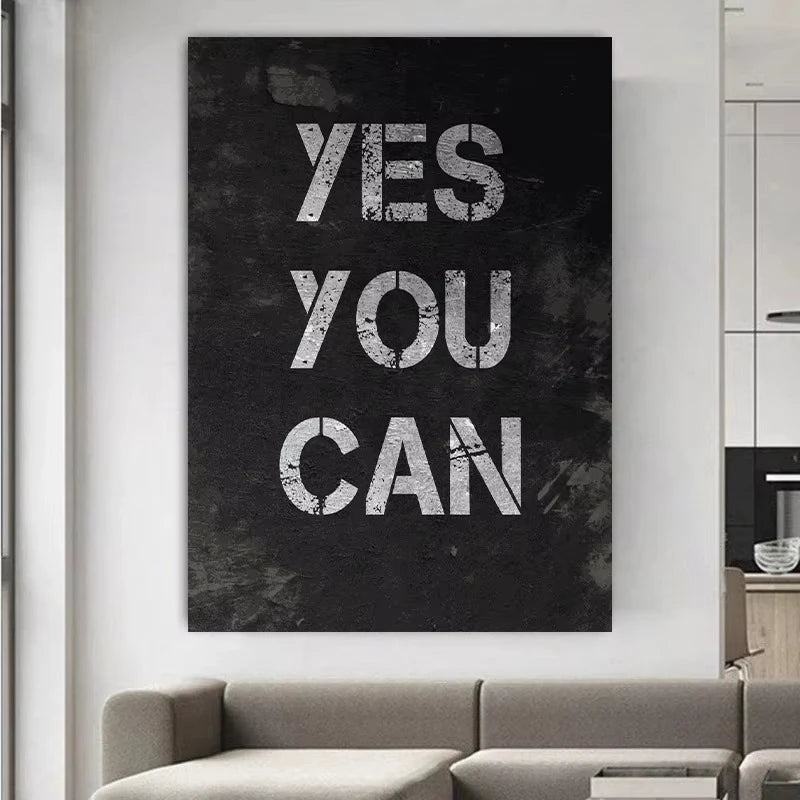 Inspiration Black Background Poster Canvas Printing Nobody Cares Work Harder Wall Art Decor Quotes Bar Home Room Wall Decoration Peaceful Pleasures Health and Wellness