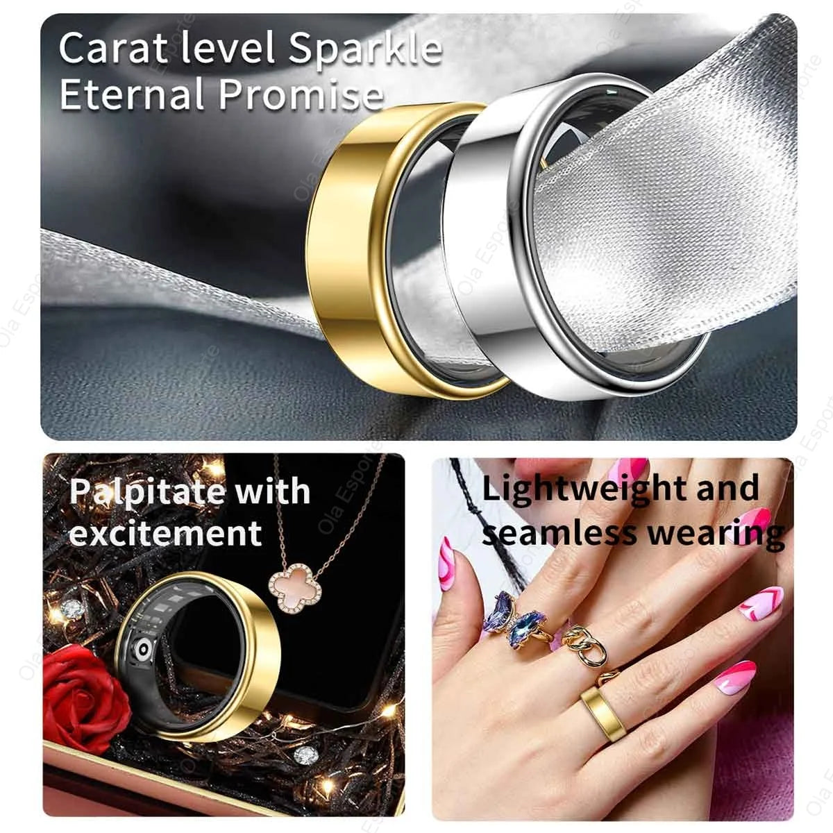 Smart Ring – Heart Rate, Sleep & Blood Oxygen Monitor | 5ATM