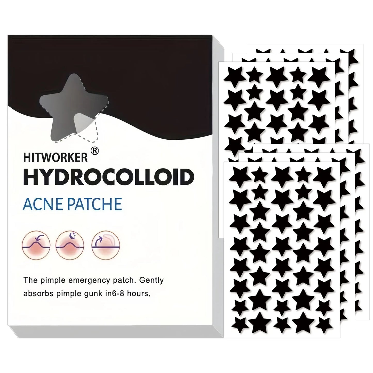 Invisible Waterproof Hydrocolloid Acne Patches – All Skin Types