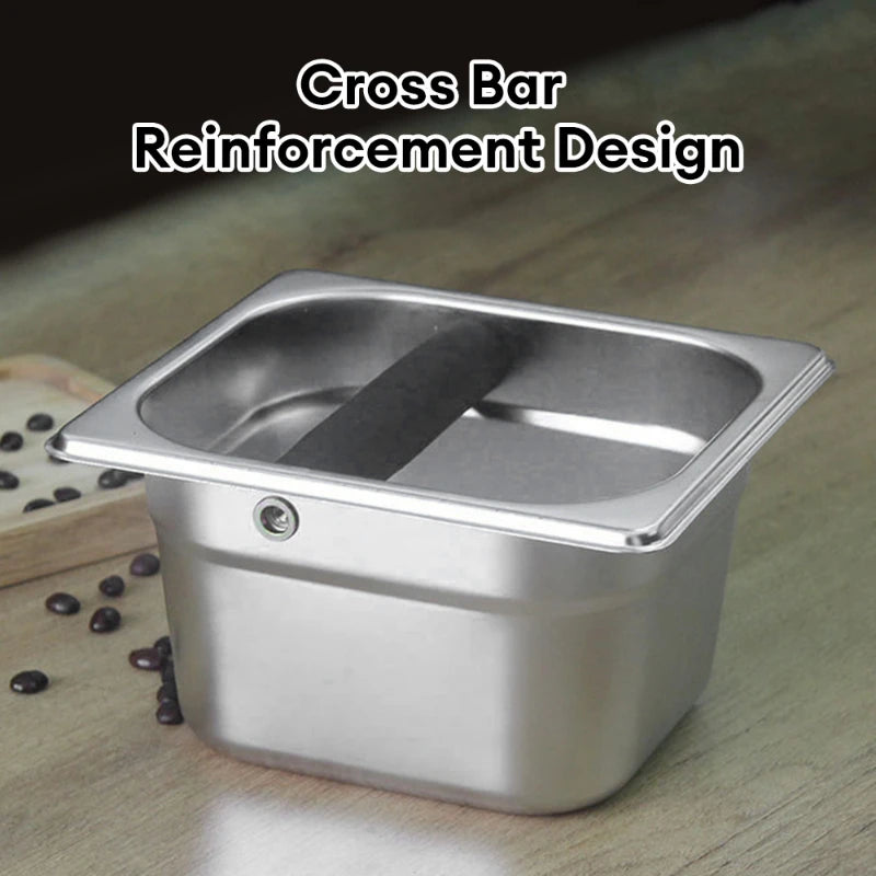 Coffee Knock Box Espresso Dump Bin for Barista Coffee Grind Anti-slip Espresso Dump Bin Grind Waste Bin Coffee Grounds Bucket Peaceful Pleasures Health and Wellness