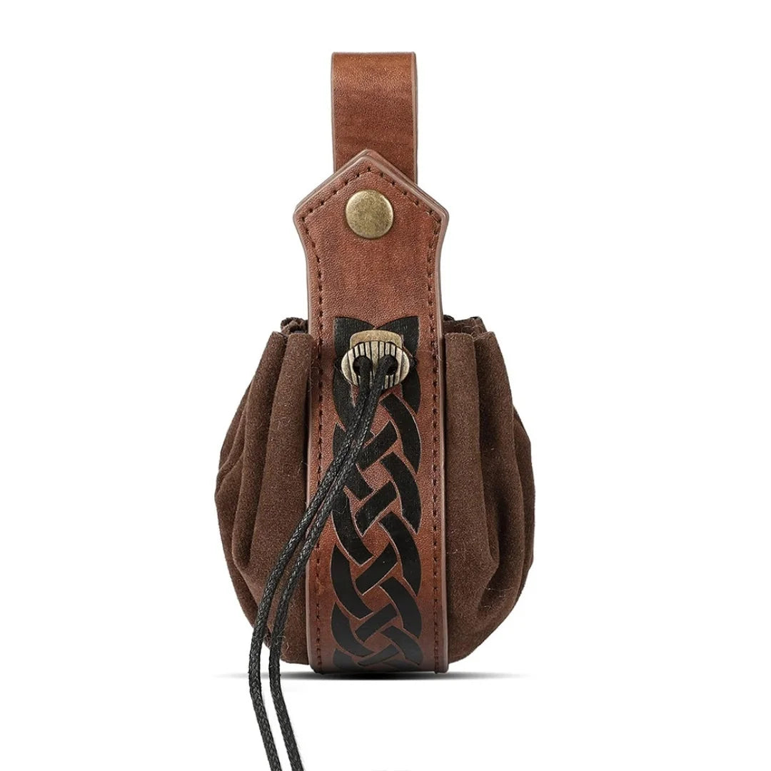 Renaissance Costume Belt Pouch Bracers Vial Potion Bottle Leather