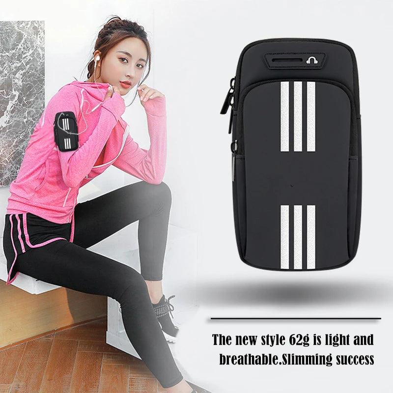 Sports Bag For Mobile Phone Armband For Jogging Cell Phone Accessories Woman mp3/mp4 Bags PU Hand Bag For Running Waterproof Peaceful Pleasures Health and Wellness