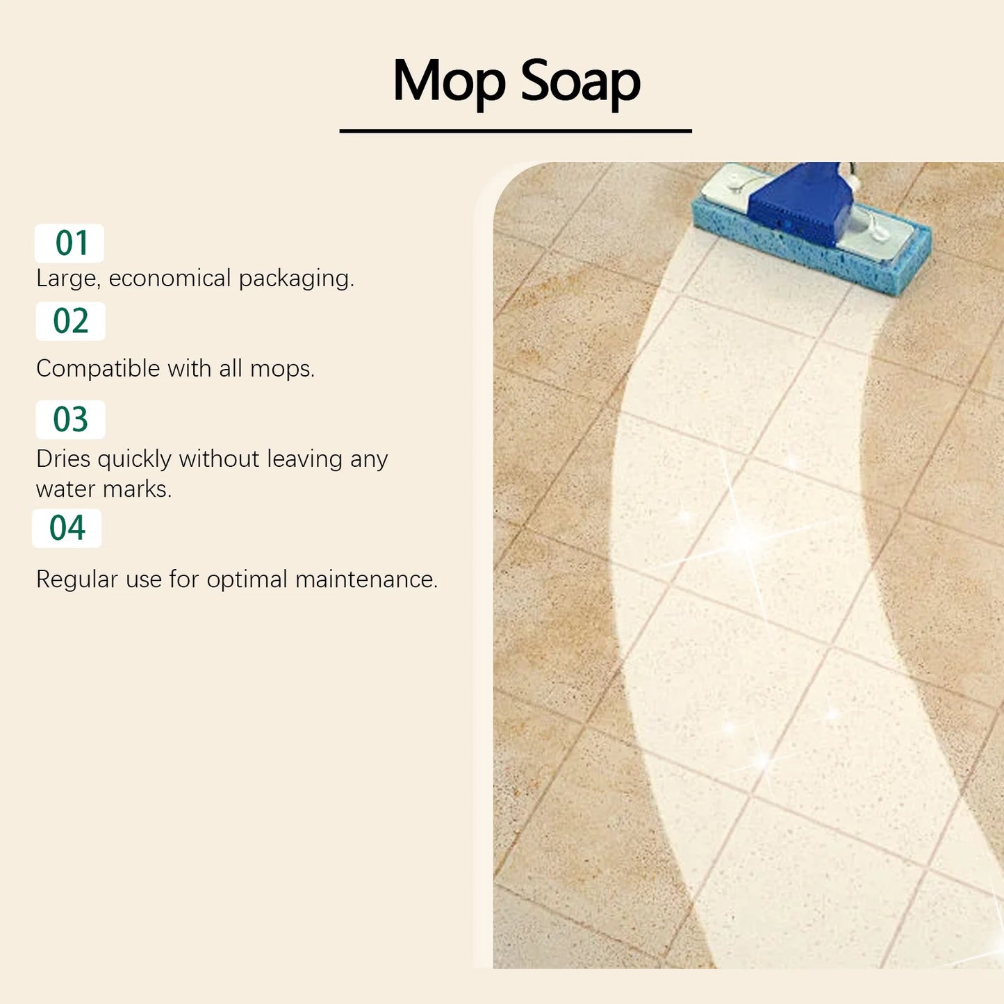 Jakehoe Floor Polish Cleaner – Fragrant Quick-Dry Mop Liquid