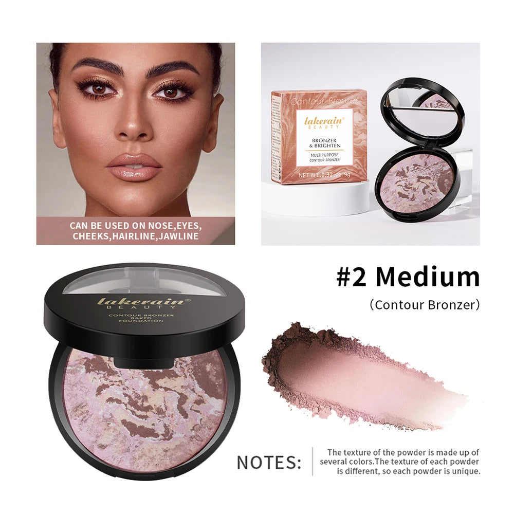 Matte Loose Powder Waterproof Oil-control Matte Full Coverage Face Makeup Makeup Setting Loose Powder Baked Powder Foundation Peaceful Pleasures Health and Wellness color 4