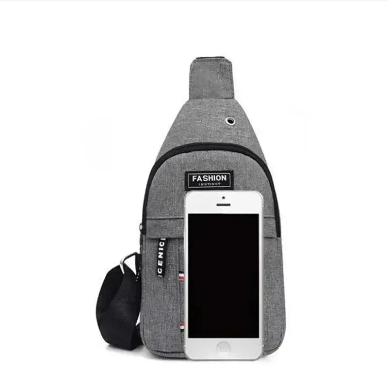 Men's fashionable, convenient, casual, waterproof, adjustable shoulder strap, large capacity waist bag suitable for outdoor acti Peaceful Pleasures Health and Wellness