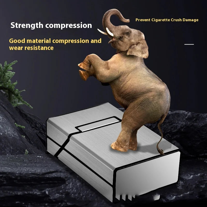Portable Slim Aluminum Cigarette Case Regular King Size Plastic Cigar Tobacco Holder Box Storage Container Smoking Accessories Peaceful Pleasures Health and Wellness