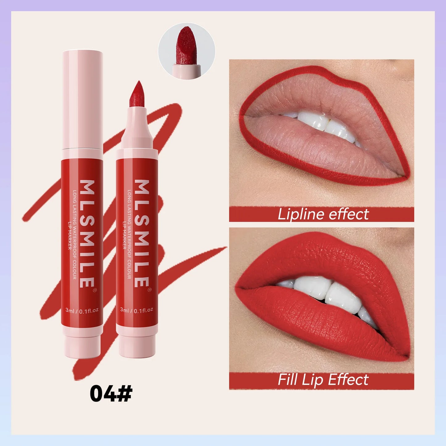 Nude Brown Matte Lip Liner Pen – Waterproof & Long-Lasting