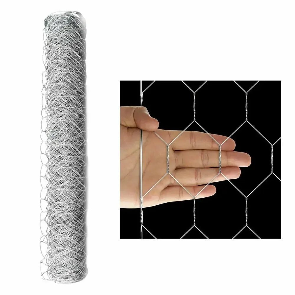 Hexagonal Chicken Wire Mesh Fence 35cm x 1M – Iron Netting