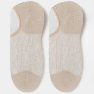 Women's Transparent Invisible Socks – 5 Pairs, Breathable
