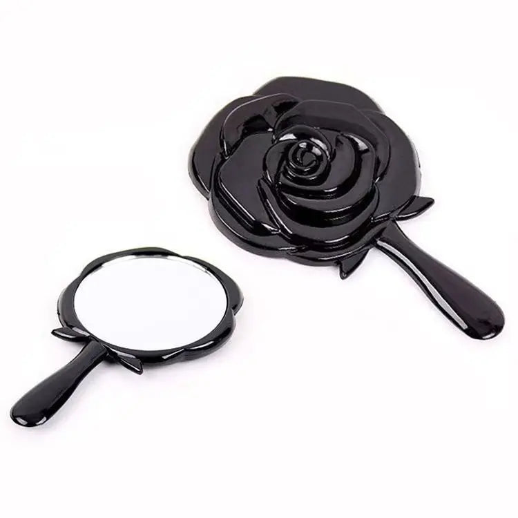 Portable Rose Pocket Makeup Mirror | Folding Compact Mirror