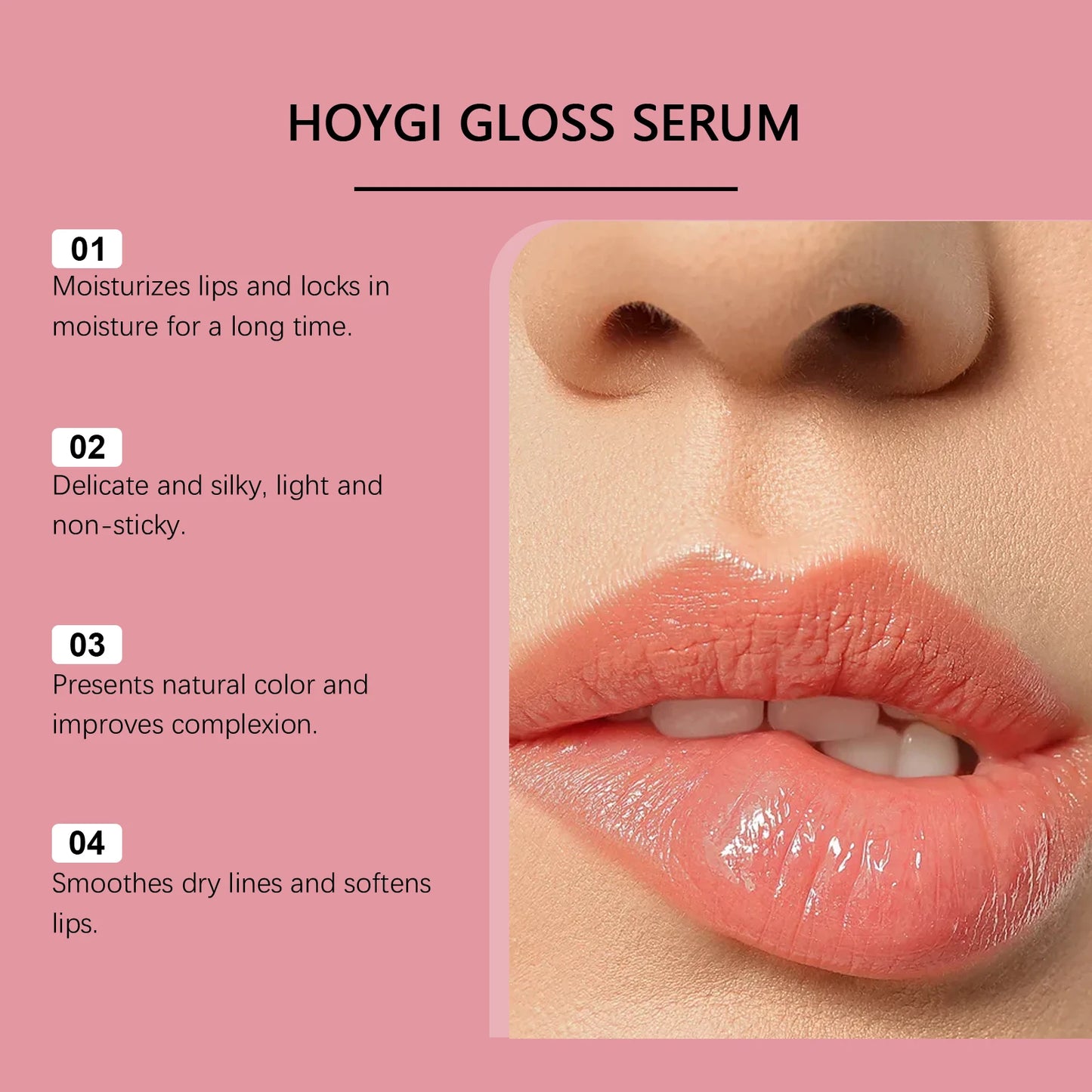 Glow Lip Serum Remove Dead Skin Fade Lip Lines Hydration Moisturizing Lip Balm Reduce Dryness Anti-Dry Crack Dry Care Peaceful Pleasures Health and Wellness