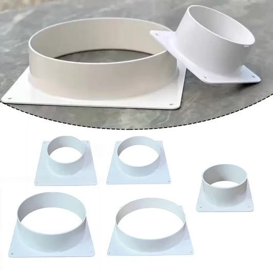 Exhaust Pipe Straight 100- ABS Air Duct Connectors Flange Ventilation Peaceful Pleasures Health and Wellness