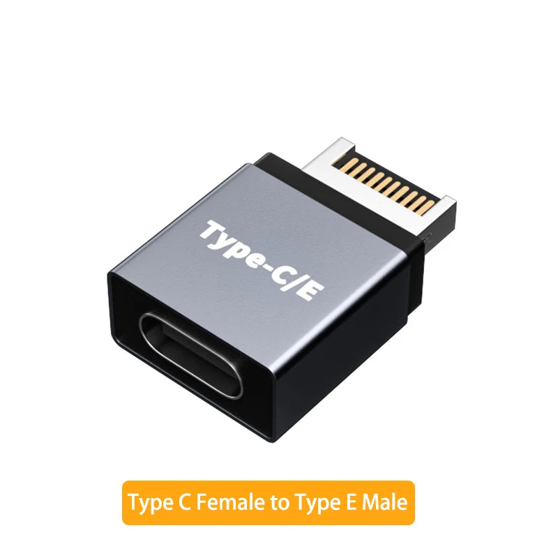 USB 3.1 Type E to USB-C Front Panel Header Adapter Cable