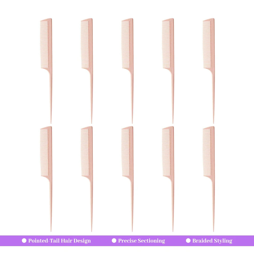 Pointed Tail Comb Set 3/5/10 Pcs – Anti-Static Hair Pick
