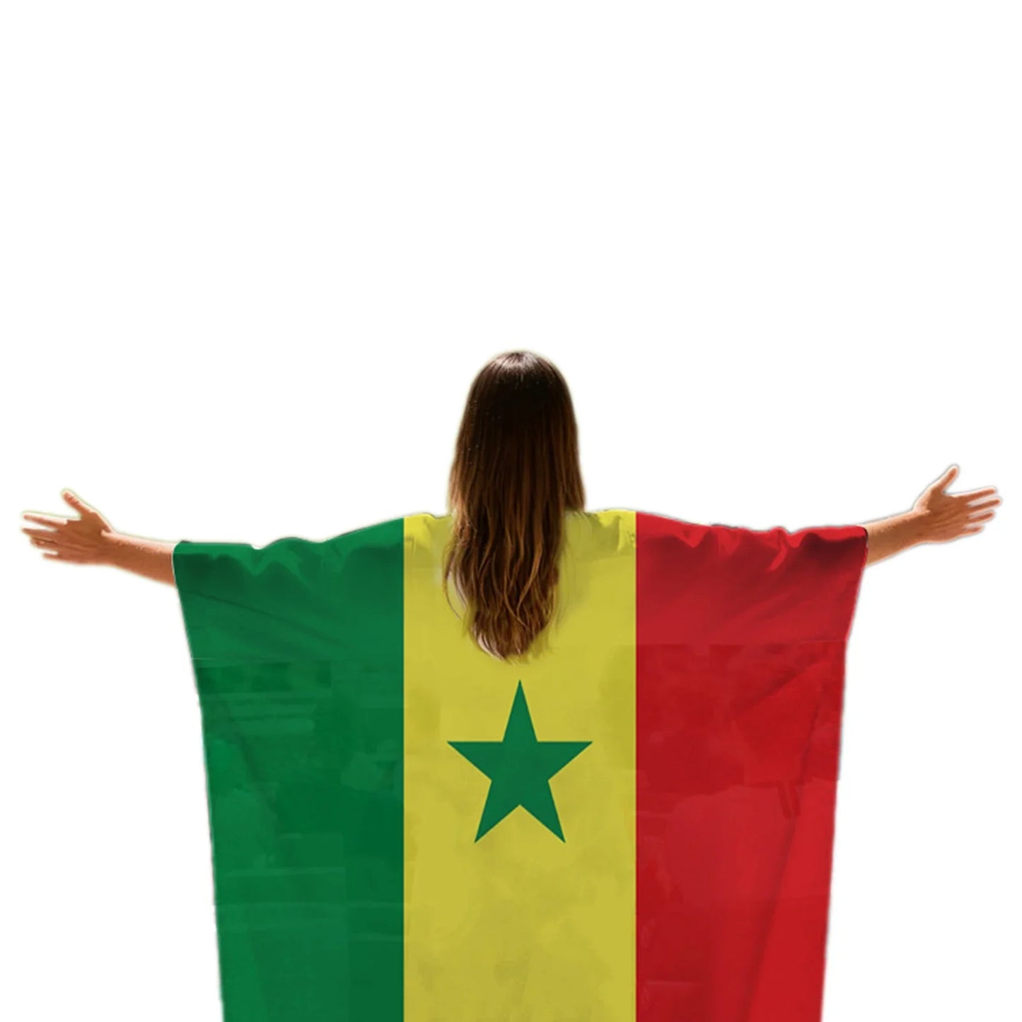2026 World Cup Football Flag Cape | Wearable Fan Shawl