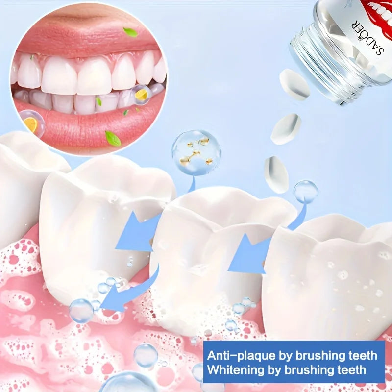 Probiotics Solid Toothpaste, Deeply Cleaning, Fresh Breath, Cleans Dirt, Suitable for Travel 28.5g(1.01oz)-1 Bottle Peaceful Pleasures Health and Wellness
