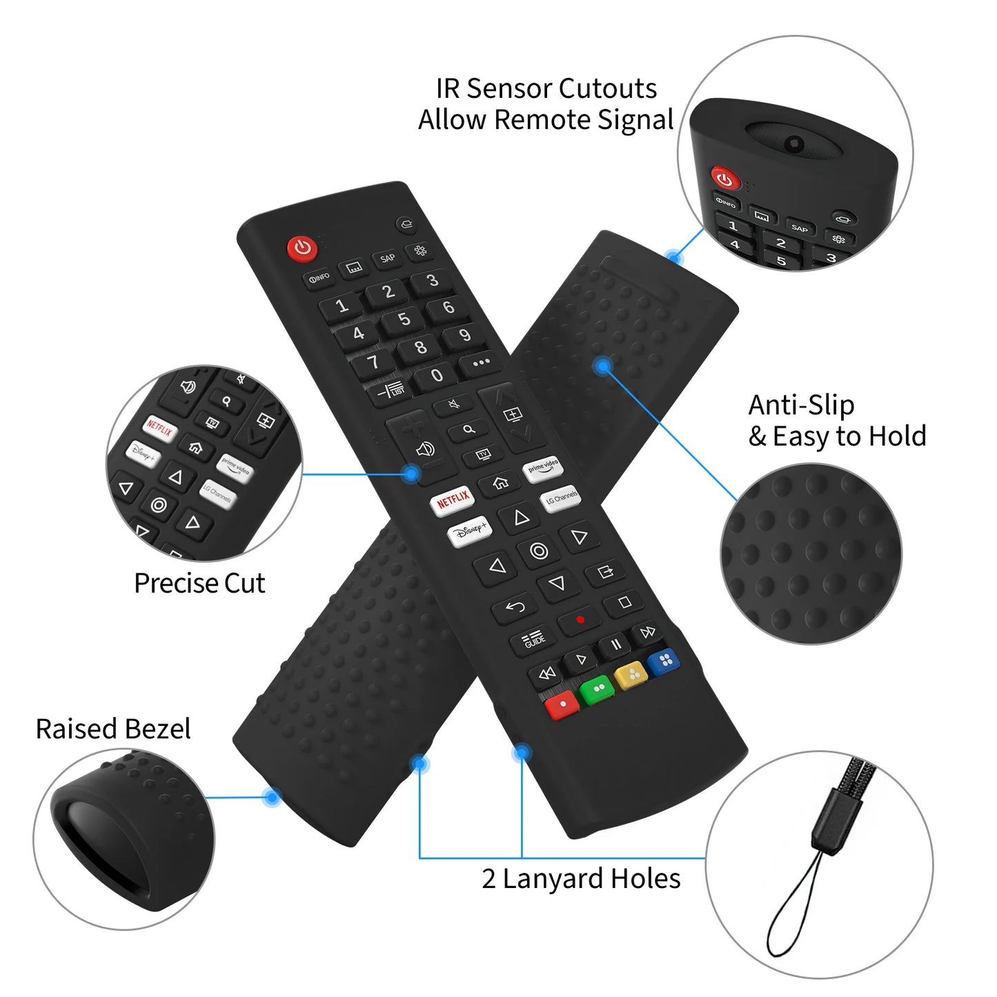 New For LG AKB76040302 LG AKB75375604 Remote Control Case Soft Silicone Protective Cover Compatible Replacement Accessories Peaceful Pleasures Health and Wellness