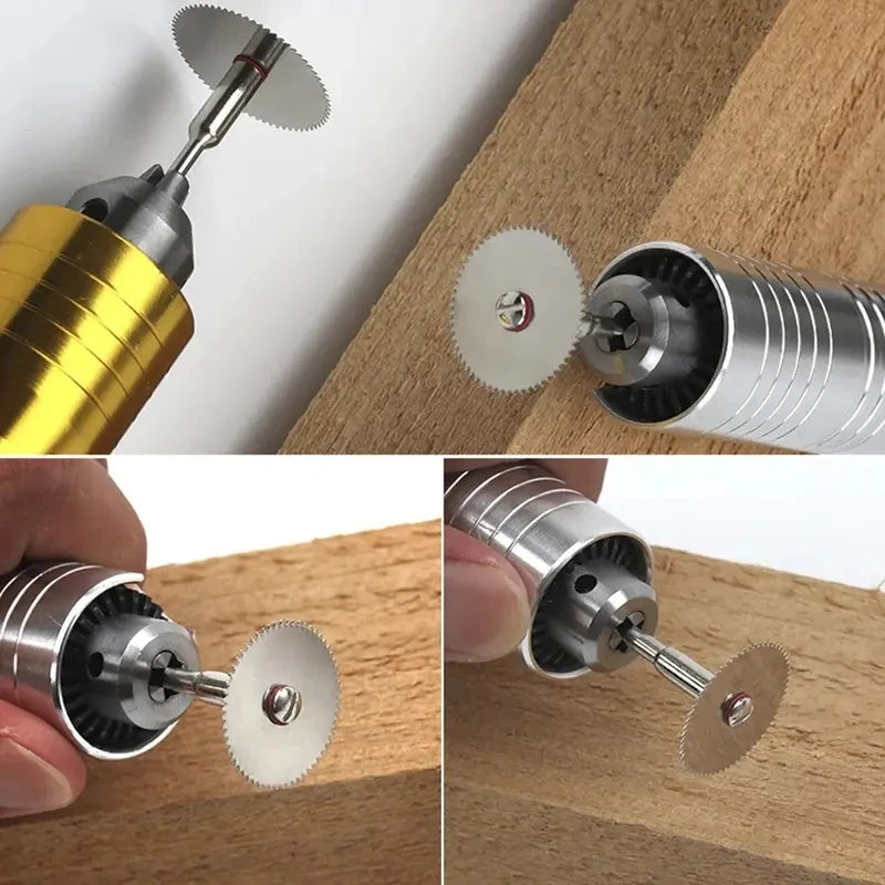 11 Pcs Mini Circular Saw Blade Set Precision Woodworking Cutting Disc with 1 Rod 22mm 25mm 32mm for Cutting Wood Metal Peaceful Pleasures Health and Wellness