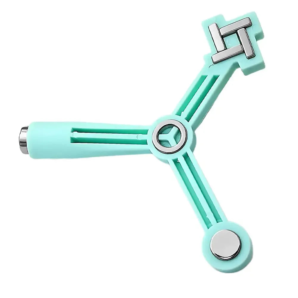 4-in-1 Cat Eye Magnetic for Nails, Windmill Cylindrical Strong Magnetic Tip for Flower Side Light Shape Gel Nail Polish Tool Peaceful Pleasures Health and Wellness green