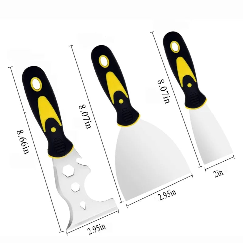 15-in-1 Stainless Steel Putty Knife & Scraper Set | DIY Tools