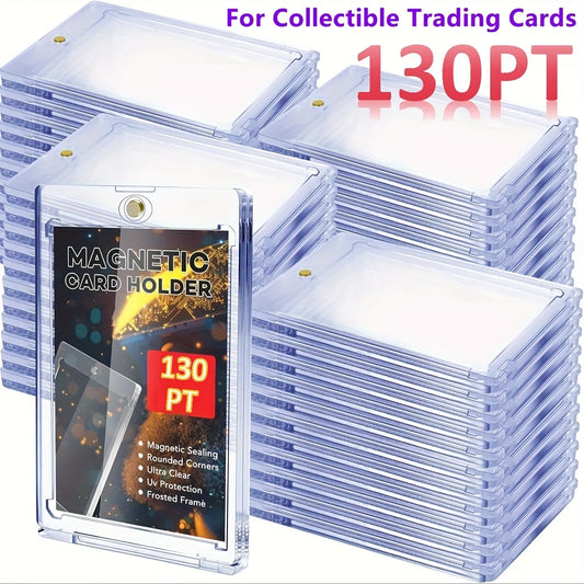 10-Pack Magnetic Card Holders – UV-Resistant Transparent Storage Card Holder Set Peaceful Pleasures Health and Wellness