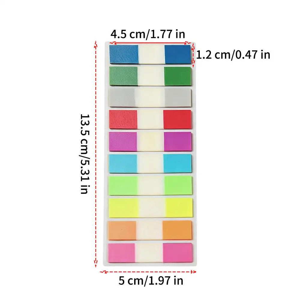 400Pcs Colorful Sticky Index Tabs – Self-Adhesive Page Markers