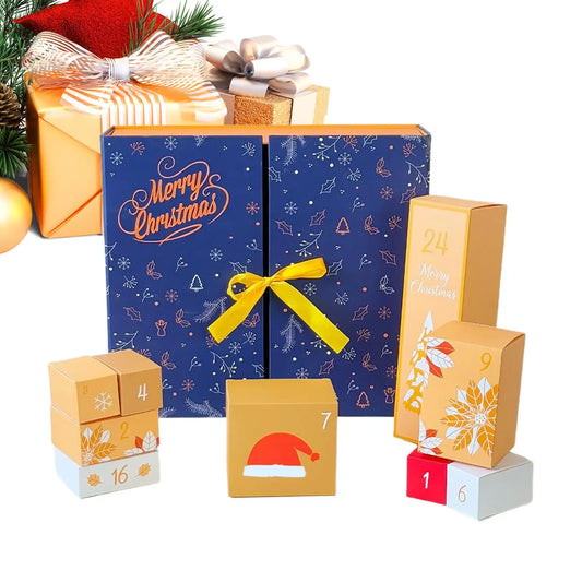 24-Day Fillable Christmas Countdown Calendar Boxes for Kids Advent Calendar Box Set Peaceful Pleasures Health and Wellness Xxl China Mainland