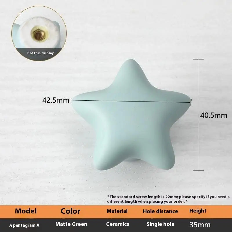 1pc Children's Furniture Handles Nordic Ceramic Children Room Cabinet Handles Macaron Colorful Round Drawer Knobs And Pulls Peaceful Pleasures Health and Wellness A15