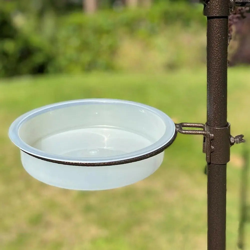 Plastic Birdbath Bowl & Hummingbird Water Dish Tray for Garden