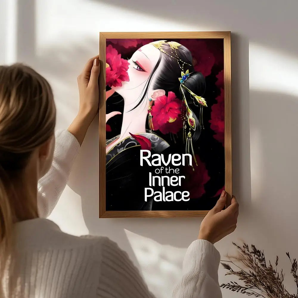 Raven of the Inner Palace Anime Poster | HD Self-Adhesive Wall Art Anime Wall Poster Peaceful Pleasures Health and Wellness White8 50X70cmNoframe