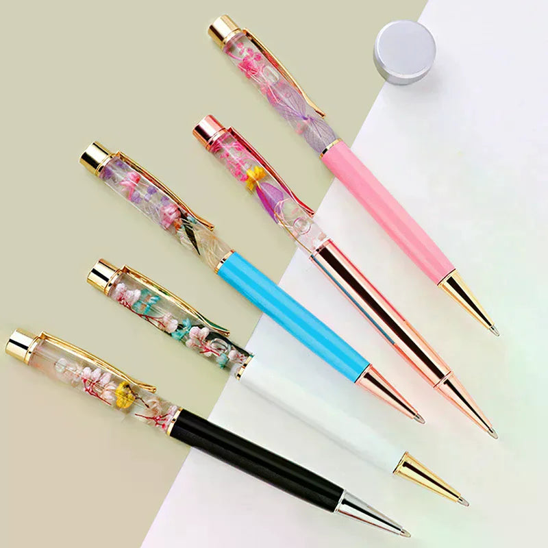 Handmade Dried Flower Ballpoint Pen | Laser Engravable Gift