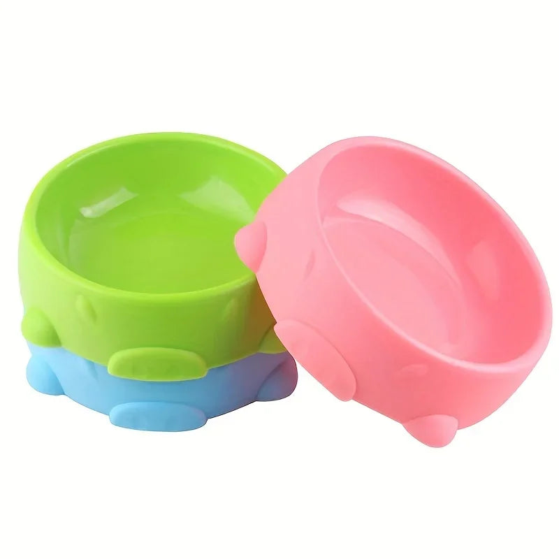Candy Color Non-Slip Slow Feed Dog & Cat Bowls | Easy Clean