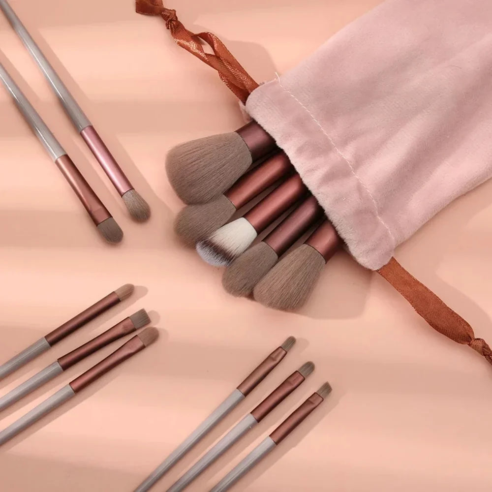 13Pcs Makeup Brush Set Make Up Concealer Brush Blush Powder Brush Eye Shadow Highlighter Foundation Brush Cosmetic Beauty Tools Peaceful Pleasures Health and Wellness